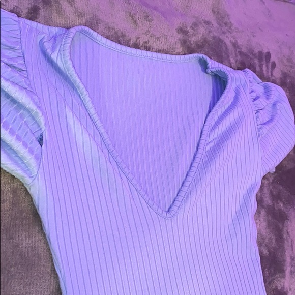 Blue Ribbed Shirt - Picture 2 of 3